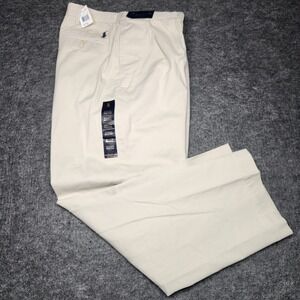 Polo Ralph Lauren The Ethan Pleated Dress Pants Chinos Khaki 42x30 NWT